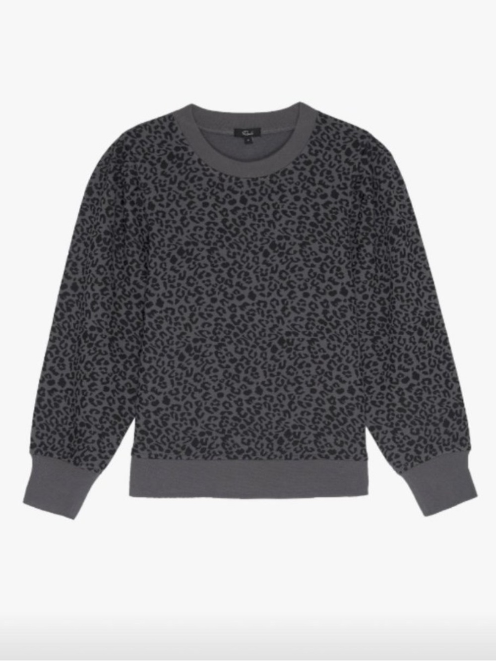 Rails Charcoal Gray Leopard Print Sweatshirt